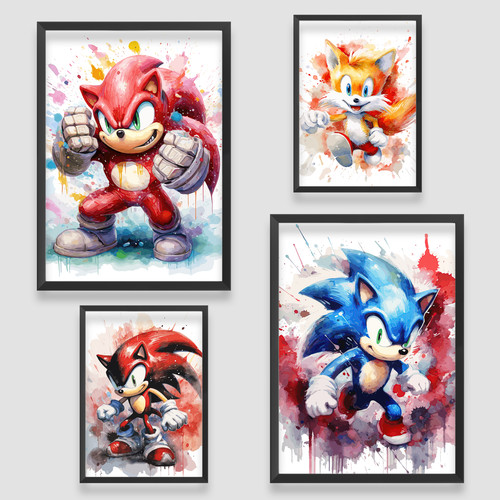 Sonic the hedgehog wall - sonic,