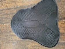 Acavallo Ortho Pubis Gel in Dressage Seat Saver with Dri-Lex, Large, Black