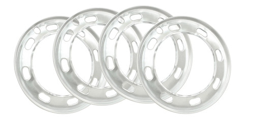 Aluminium wheel trim set - aluminium,