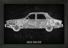 Dacia 1300 1978 Framed Wall