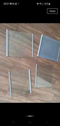 Fridge freezer clear glass - freezer,
