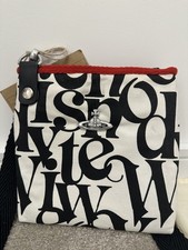 Vivienne Westwood Jones Logo Print Canvas Crossbody Bag WITH DUSTBAG RRP £210