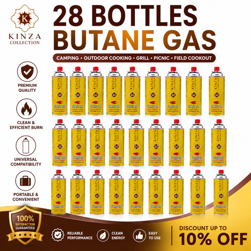 28x butane gas - gas, bottles
