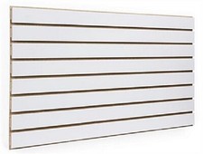 10 SLATWALL PANELS WHITE