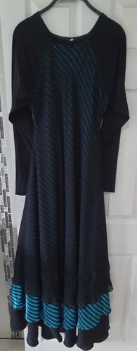 Ladies black beaded abaya - ladies,