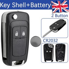 2 Button Remote Key Fob Shell Case For Vauxhall Astra Insignia Corsa 2010 - 2016