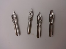 4 dip pen nibs / exchangable / unbranded #1, 2, 3, 4 calligraphy / artist / art
