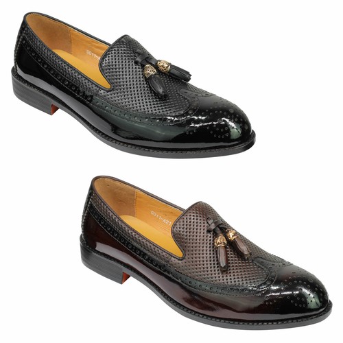 Mens shiny real leather - shiny,
