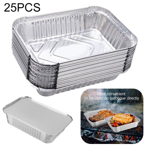 25x foil trays tin lids - foil,