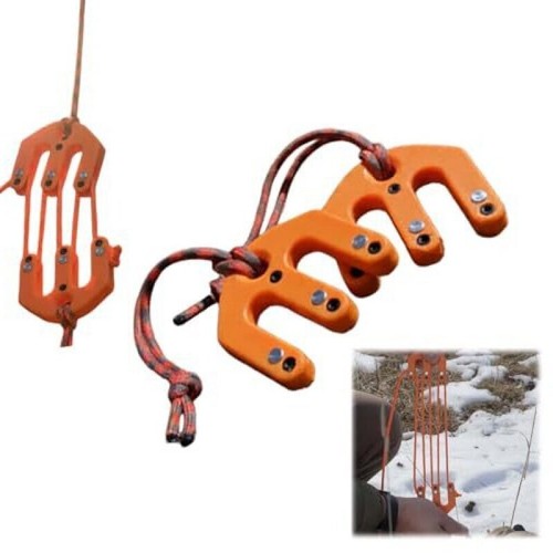 Block and tackle hoist system - and,