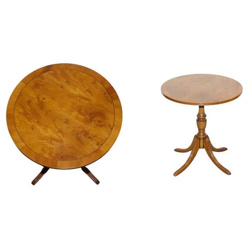 Vintage yew wood side end - side, wine