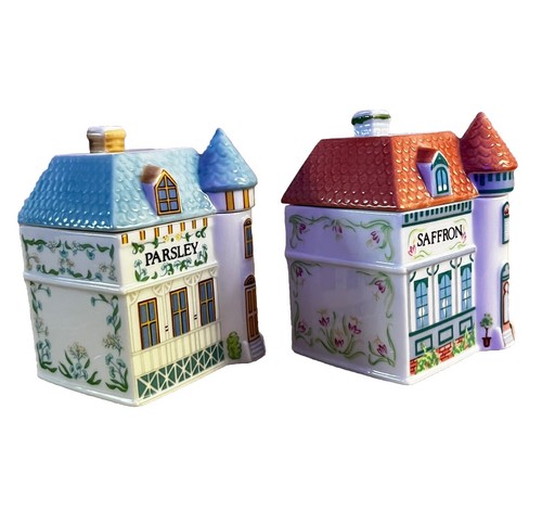 Lenox spice village jars - 2x,