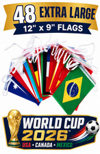 New 15m world flags bunting - new,