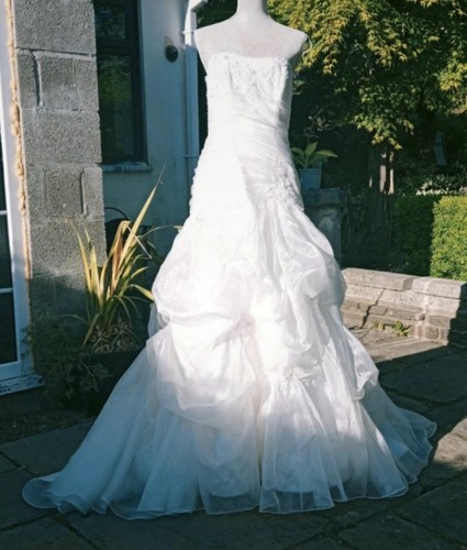 White wedding dress with - white,