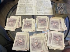 vintage pit card game All 63 Cards Plus Instructions No Original Box