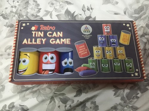 Retro tin can alley cans - , and