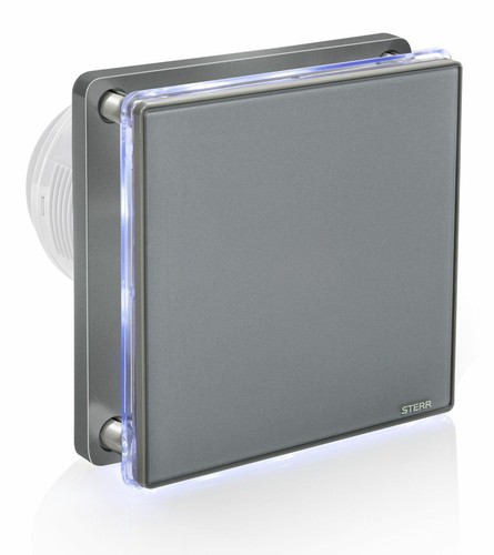 Grey bathroom extractor - bathroom,