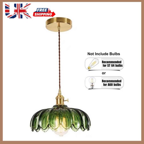 Glass pendant green ceiling - glass,