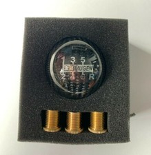 Carbon Fiber Mugen Gear Knob Blue Stripe JDM Honda Toyota 6 Speed EP3 M12x1.25