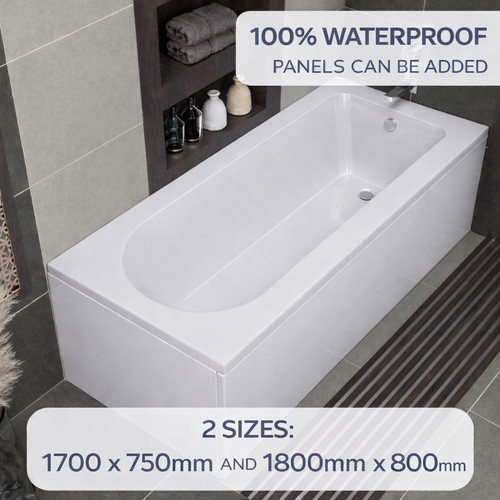 Round acrylic bath 1700mm - acrylic, or