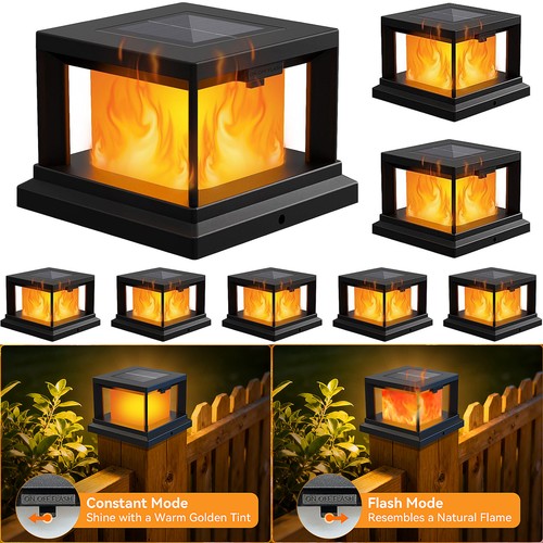 Led solar deck post cap - solar,