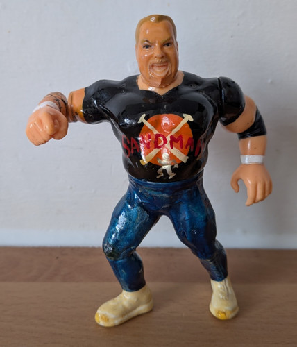 Custom ecw sandman - ecw, figure