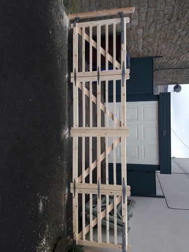 Wooden field gate driveway - gate,
