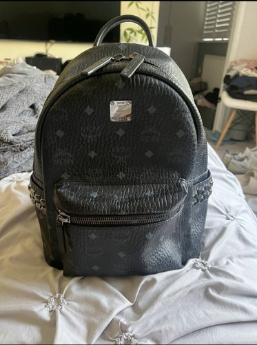 Mcm backpack leather black - mcm,