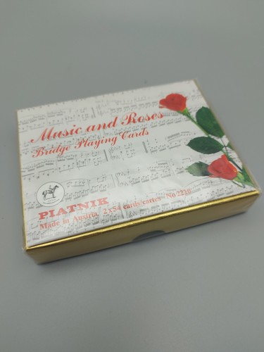 Piatnik music and roses bridge - music,