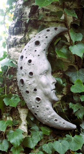 Moon garden wall - moon, hanging