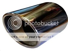 For Citroën Saxo 110X180MM ROUND EXHAUST TIP TAIL PIPE STAINLESS STEEL WELD ON