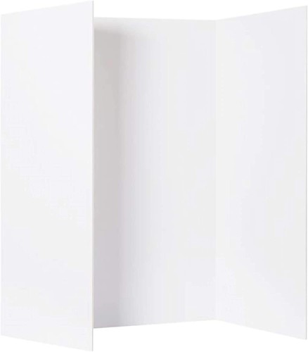 5mm white tri fold display - 5mm,