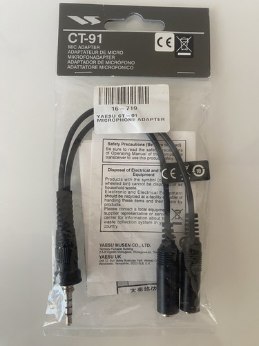 Yaesu microphone adaptor - ct-91,