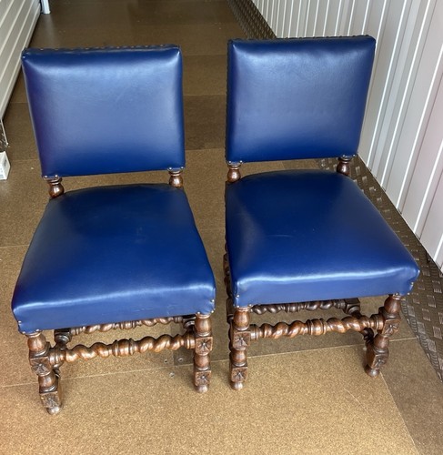 Pair antique jacobean - a,