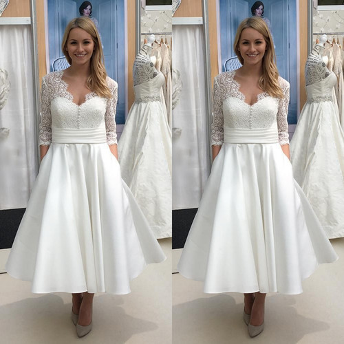 White ivory wedding dresses - white,