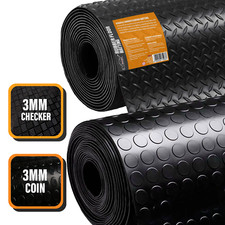 Rubber Flooring Matting Heavy Duty Mat Garage Coin Penny 1.5M 2M 3M 4M 1.2M Wide