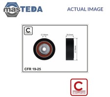 19-25 V-RIBBED BELT GUIDE PULLEY CAFFARO FOR BMW 3,5,Z3,X3,Z4,7,X5,E36,E46,E39