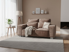 New 2 Seater Velvet Sofa Mink