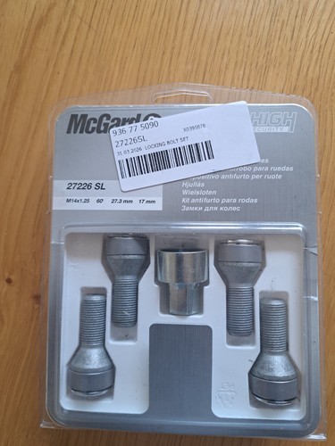 Mcgard locking wheel nuts - locking,
