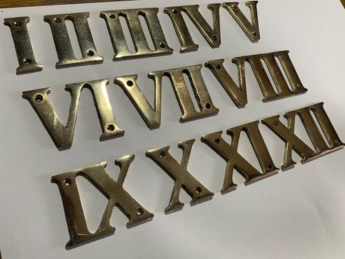 Brass bronze roman numerals - roman,