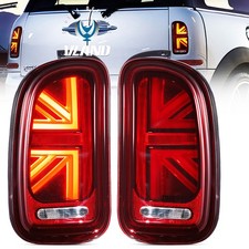 Pair LED RED Rear Lights For Mini Cooper Clubman R55 2007-2013 Tail Brake Lamps