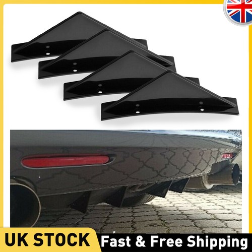 Shark fins gloss black - fins,