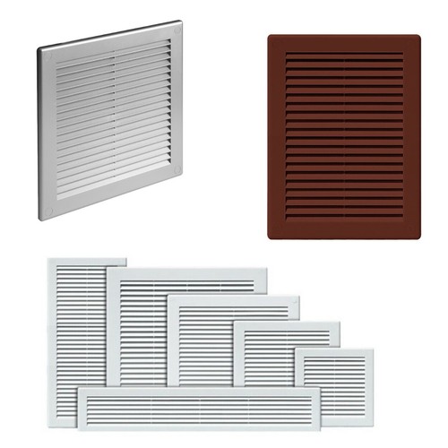 Air vent grille with fly - grille,