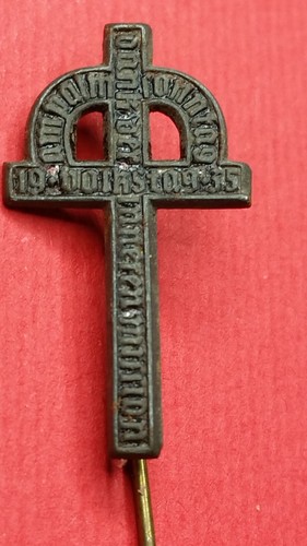 1935 german peoples day badge - german,