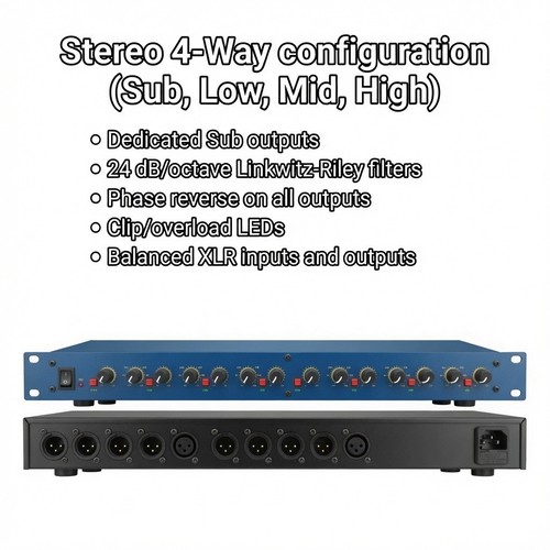 Professional way stereo - professional, 4-way