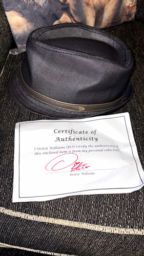 New era black trilby hat - new, size