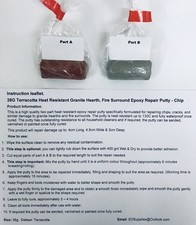 38g Terracotta. Heat Resistant Granite Hearth, Fire Surround Epoxy Repair Putty.