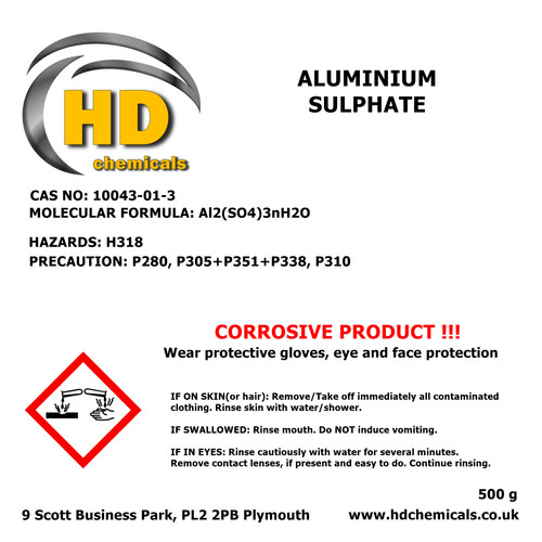 Aluminium sulphate powder - aluminium,
