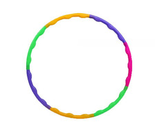 Kids Collapsible Adjustable Colourful Hula Hoop Indoor Outdoor Fitness Gymnastic