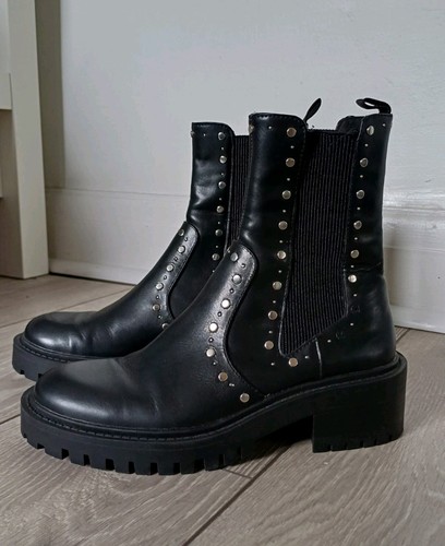 Zara studded ankle boots size - boots,